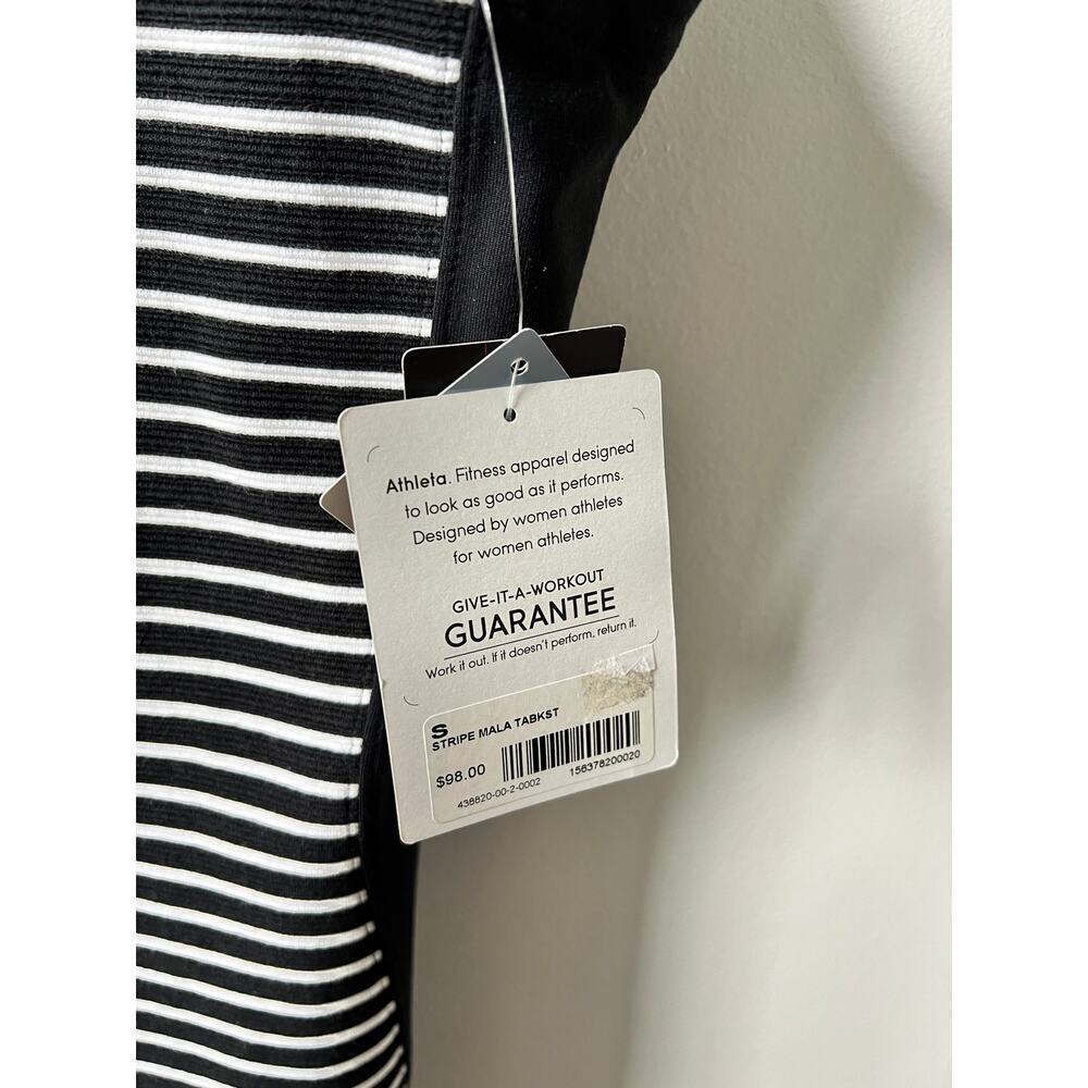 Athleta stripe mala bodycon dress women's size Small Brand new - Picture 6 of 6
